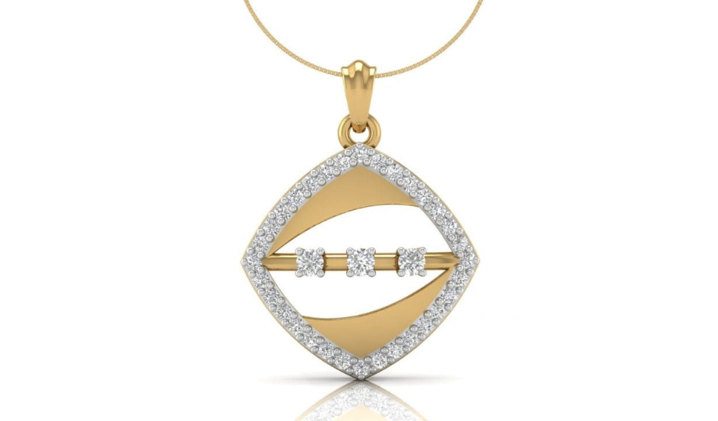 Pendant from the exclusive collection of diamond and gold jewellery by Zevaraati